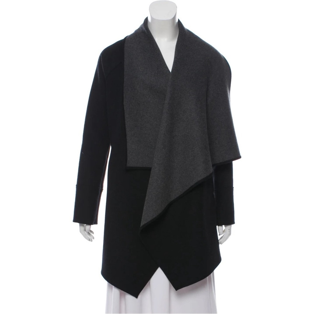 MICHAEL KORS Collection Wool-Blend Open Cardigan Coat XS